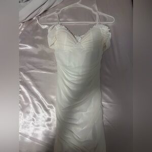 Windsor off the shoulder white dress